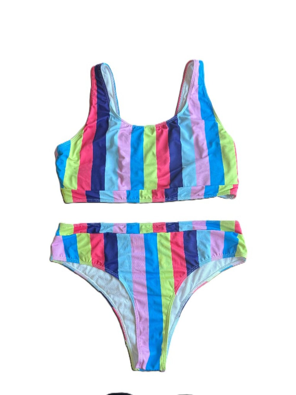 SHEIN | Colorful Striped Bikini | 3XL